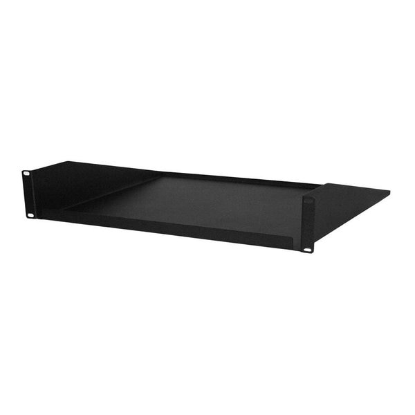 Single-Sided Non-Vented Cantilever Shelf,  1U,  19" x 15"D,  Black
