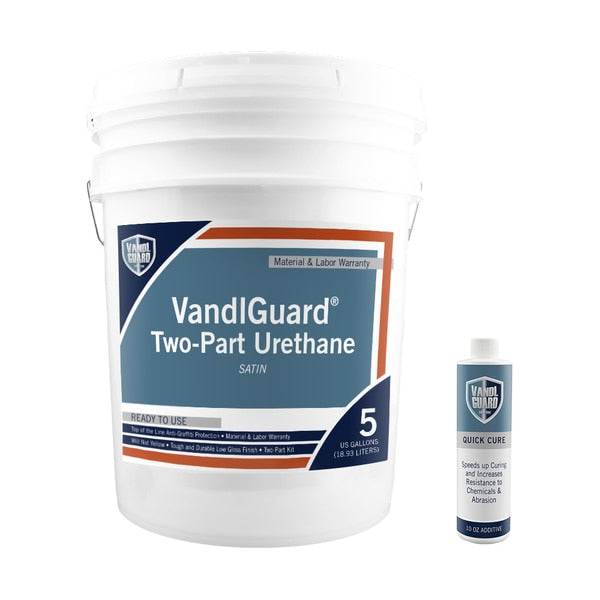 5 Gal. Kit VandlGuard Two-Part Urethane Low Gloss,  Clear
