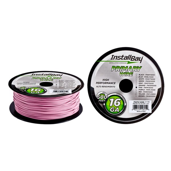 Primary Wire 18Gauge Pink 500Ft