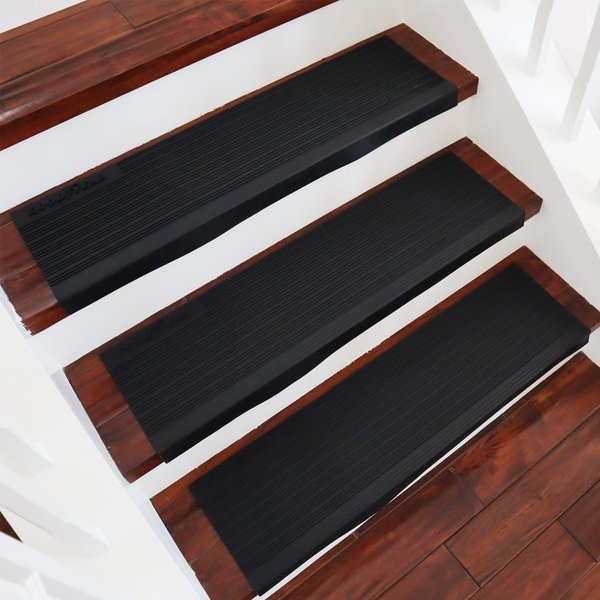 Goodyear "Commercial Linear" Rubber Stair Treads - 10" x 48" (6 Pack)
