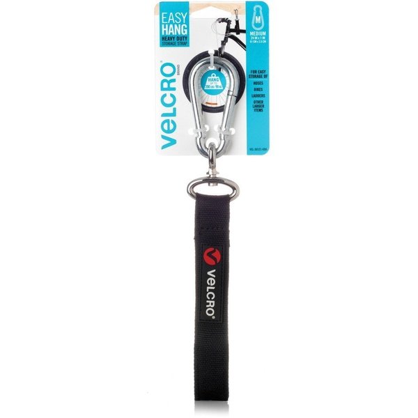 Back-to-Back Strap,  No Adhesive,  12-3/4",  3-1/2" Wd,  Black