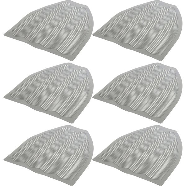 Urinal Floor Mats, Disposable, 20-3/8"x17-1/2", , Orchard/GY,  PK 6