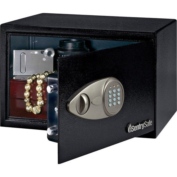 Electronic Safe,  Override Key,  13-3/4"x10-3/5"x8-7/10", BLK