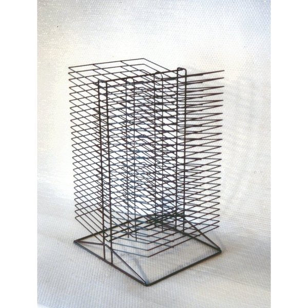 All-Steel Double Sided Wire Drying Rack,  50 Shelves,  17 x 20 x 30 Inches,  Black