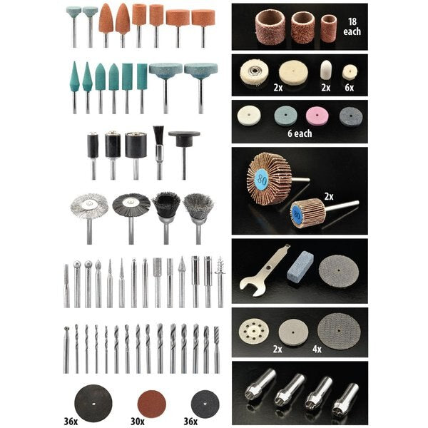 265-piece Accessory Set for Rotary Tools
