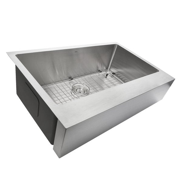 Single Bowl Undermount Stainless Steel Kitchen Sink with 7In. Apron Front