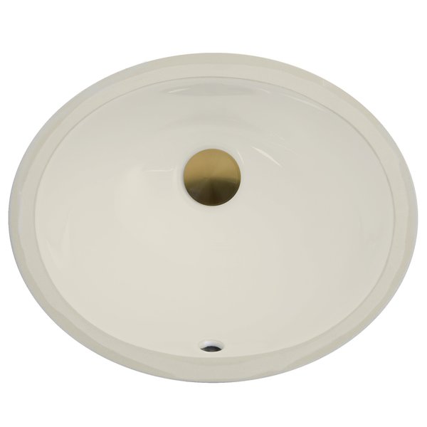 13 Inch X 10 Inch Undermount Ceramic Sink In Bisque