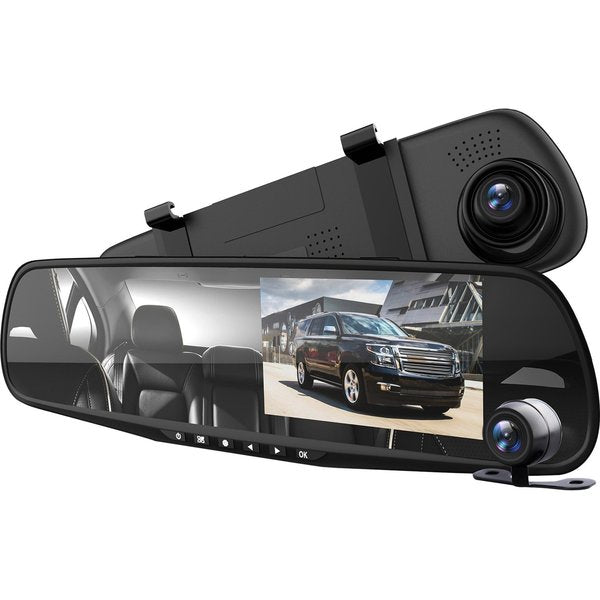 Dual Lens Mirror Car Camera