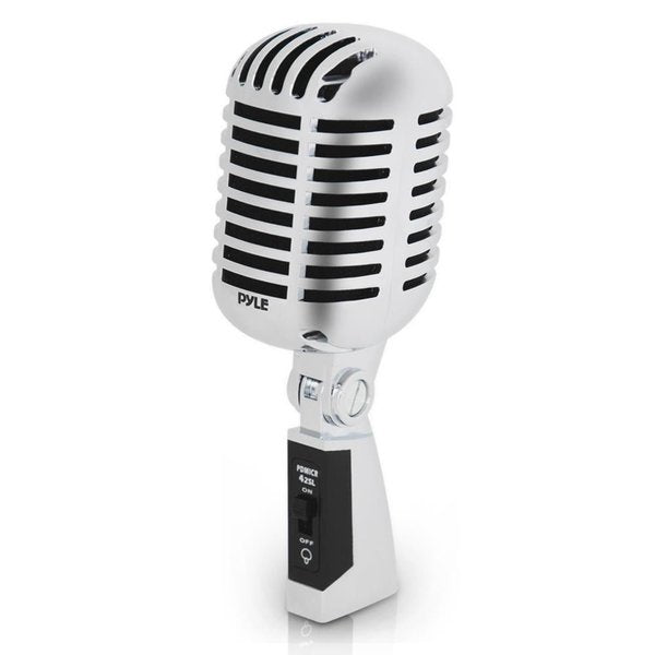 Plastic Retro Microphone (Silver)