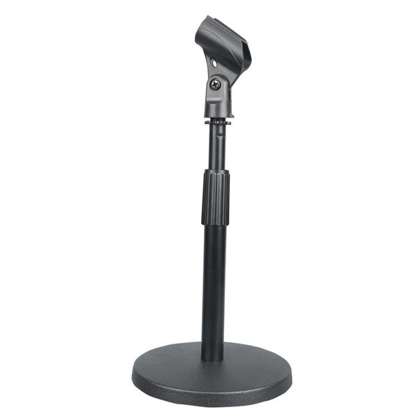 Compact Tabletop Microphone Stand - Mini Desktop Mic Mount