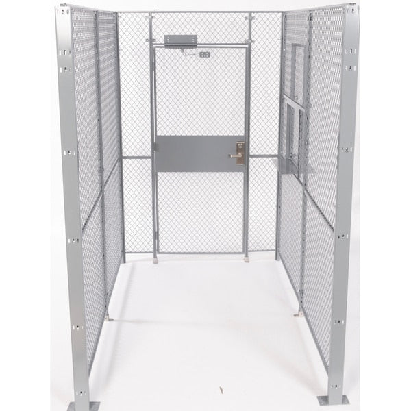 3 Wall,  Driver/Warehouse Access Control Cage,  5 X 6,  8Ft High,  No Top