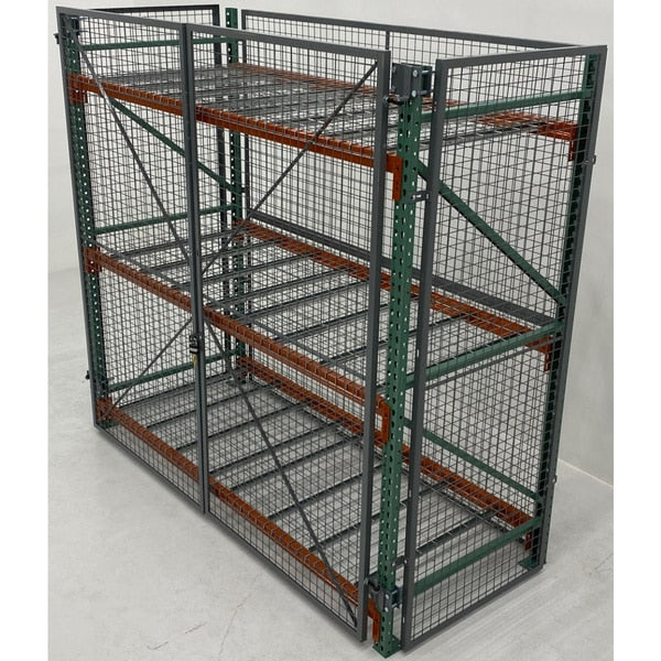 Pallet Rack Enclosure Bi-Parting Doors, 96