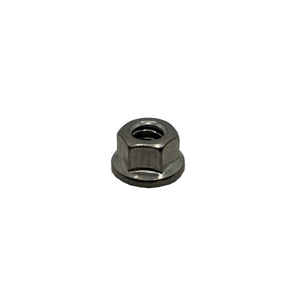 Flange Nut,  #10-24,  Stainless Steel,  Plain