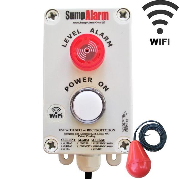 Outdoor Pump/High Water Alarm, 120V, 100' Heavy Float, Power Light, WiFi