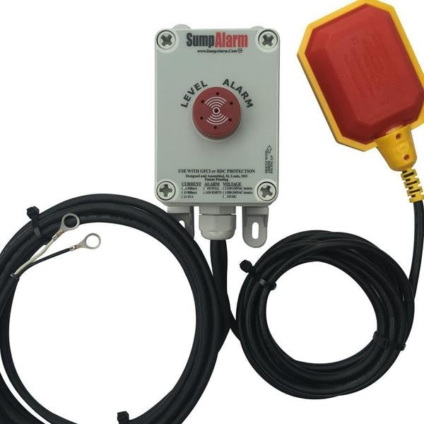 In/Outdoor Pump/High Water Alarm, 12VDC, 10' Float