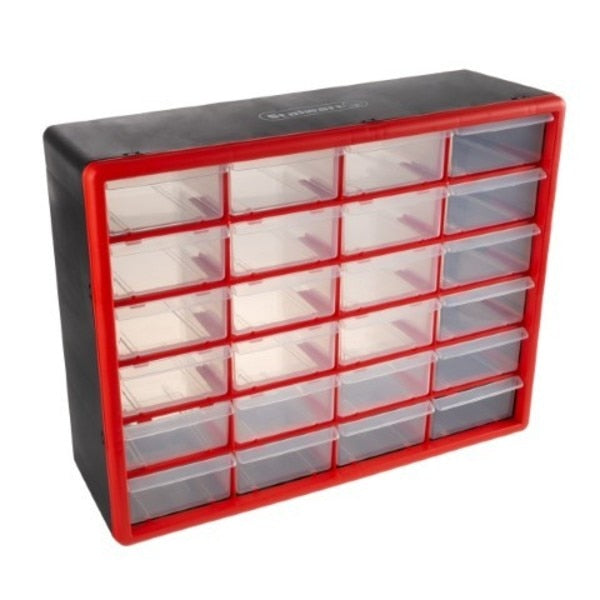 24 Drawer Storage Plastic Organizer for Desktop / Wall Mount | Hardware,  Parts,  Crafts,  Beads/ Tools