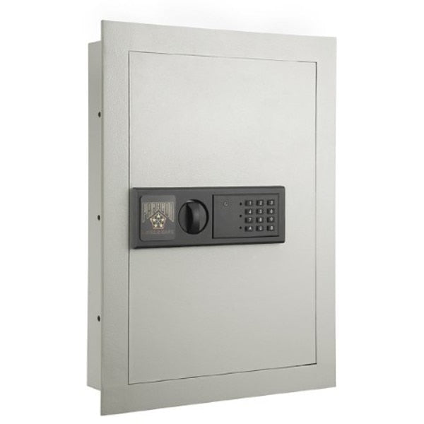 Fleming Supply Security Wall Safe,  Electronic Digital Lock Box,  Keypad,  3 Shelves,  2 Override Keys