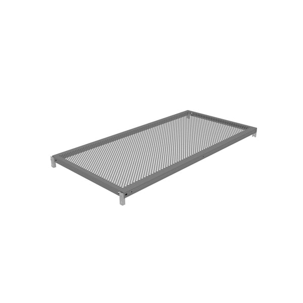 Z-Line Additional Perf. Steel Shelf W/ Clips,  48"Wx24"Dx1 5/16"H, Gry