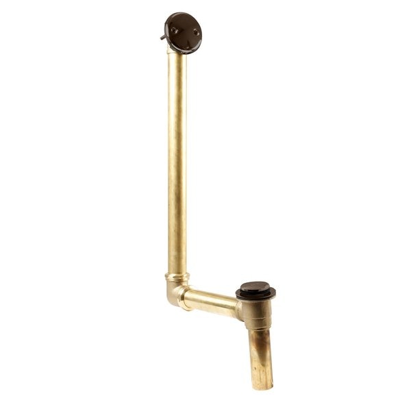 Direct Connect Overflow W/ Tip-Toe Trim and 2-Hole Overflow Cover in Oil Rubbed Bronze