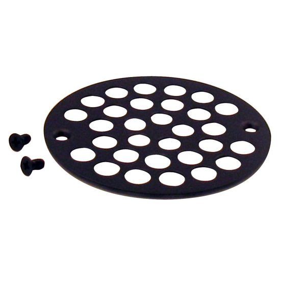 4" O.D. Shower Strainer Cover Plastic-Oddities Style in Oil Rubbed Bronze