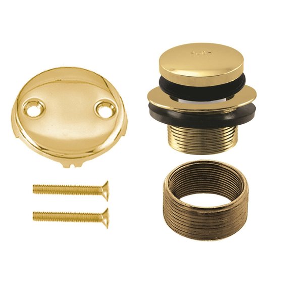 Tip Toe Universal Tub Trim W/ Two-Hole Faceplate in Polished Brass