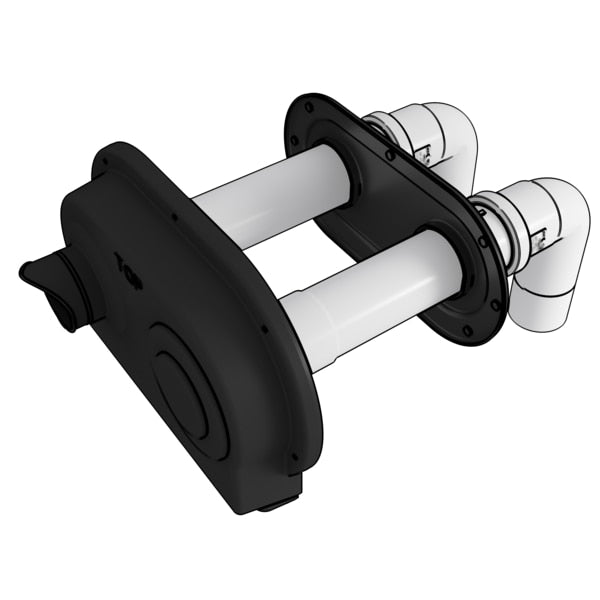 Condensing Horizontal Vent Termination,  2 in Polypropylene
