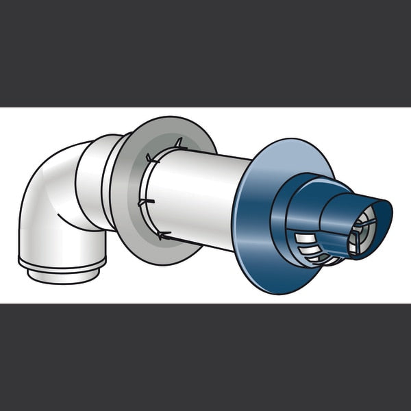 11.5" Non Condensing Horizontal Vent Termination,  3x5 Concentric Only