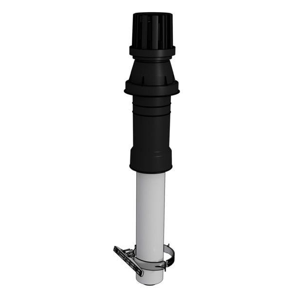 Condensing Vertical Vent Termination,  2x4 Concentric (20" above Roof)