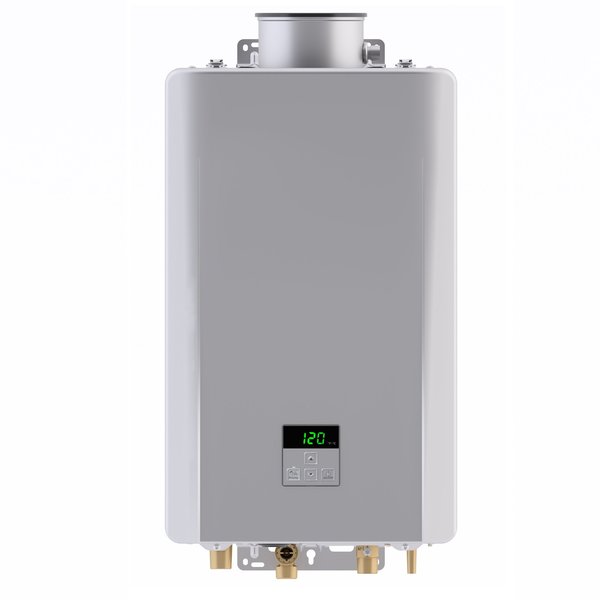 HE 160k BTU Natural Gas Interior Tankless Water Heater