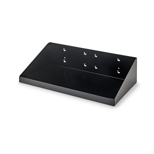 12 In. W x 6 In. D Black Epoxy Coated Steel Shelf for LocBoard
