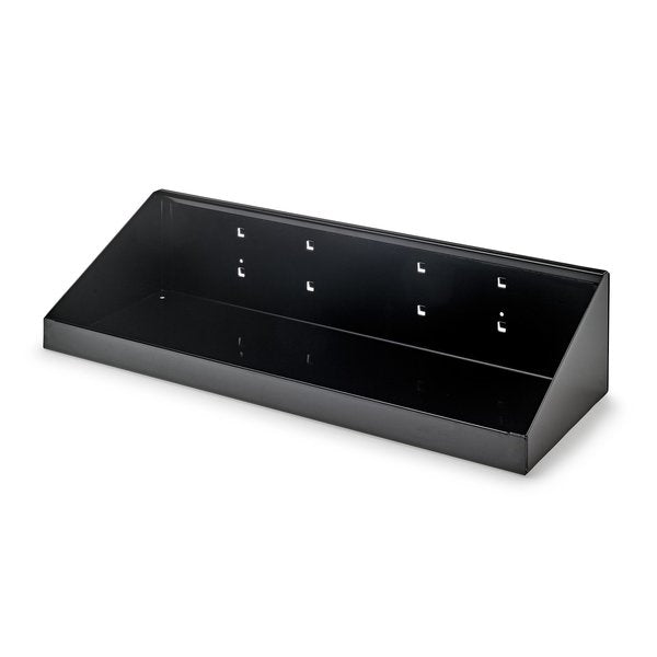 18 In. W x 6-1/2 In. D Black Epoxy Coated Steel Shelf for LocBoard