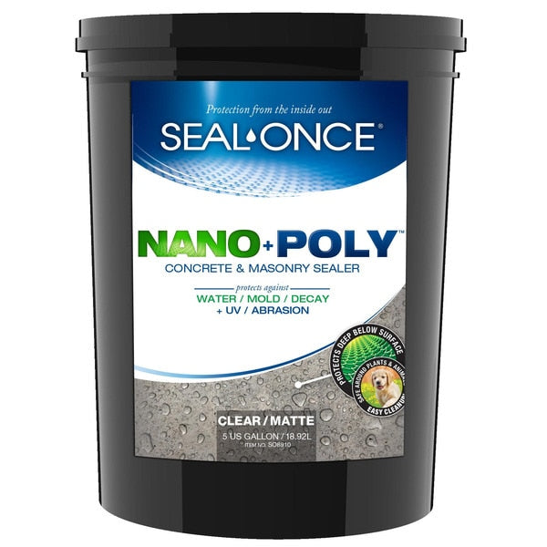 5 GAL NANO + POLY Concrete & Masonry Sealer