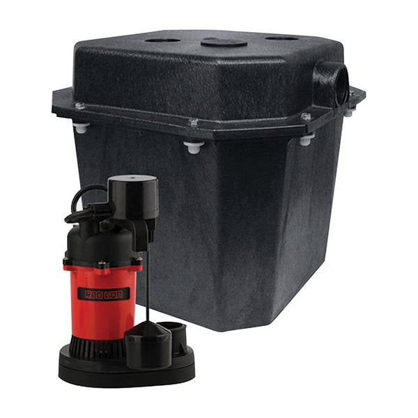 0.33 HP 3200 gph Thermoplastic Submersible Basin & Sump System