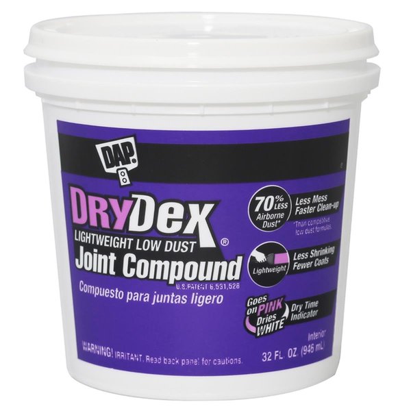 32 oz DryDex White All Purpose Lightweight Joint Compound; Pack of 8