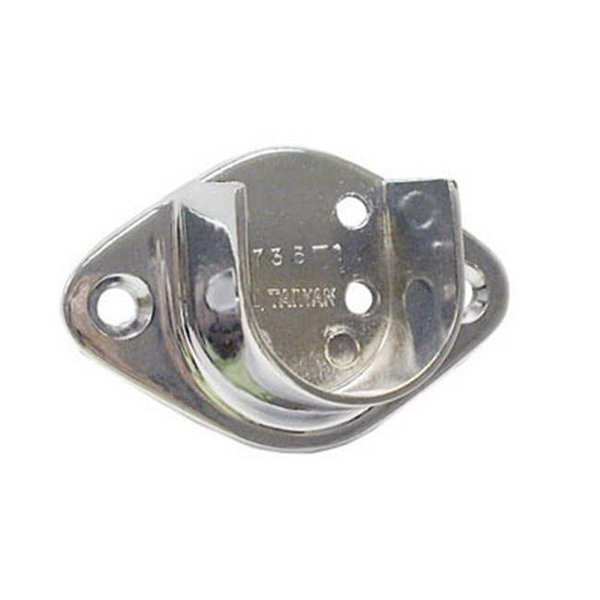 US Futaba UF83340CH 1.0625 in. Closet Rod Flange Open; Chrome