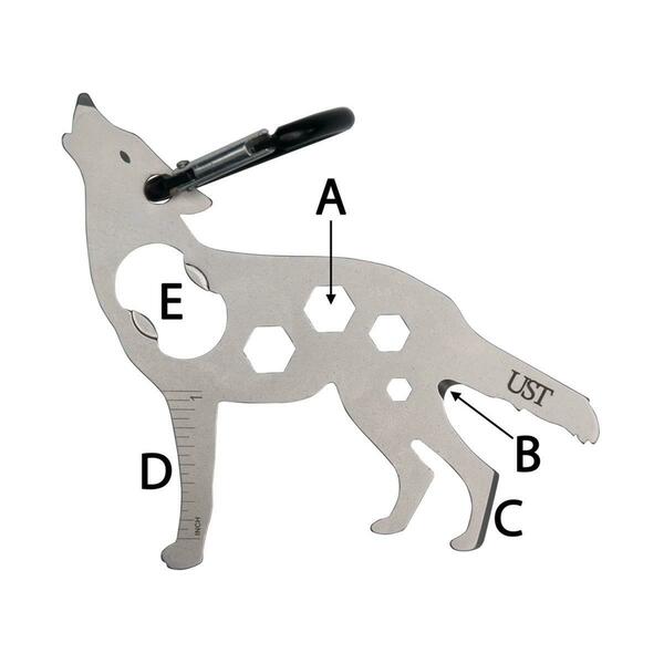 Tool A Long Wolf Multi-Tool with Carabiner