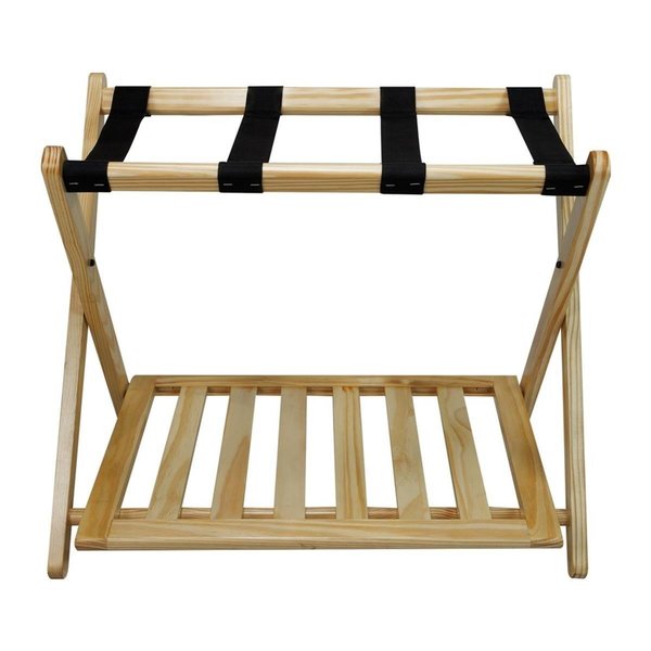 Luggage Rack with ShelfNatural