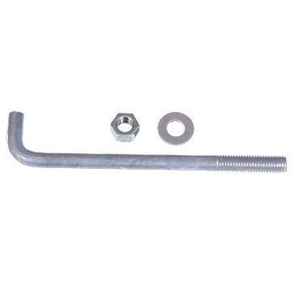 260288 0.5 x 8 in. Galvanized Anchor Bolt with Nut &Washer