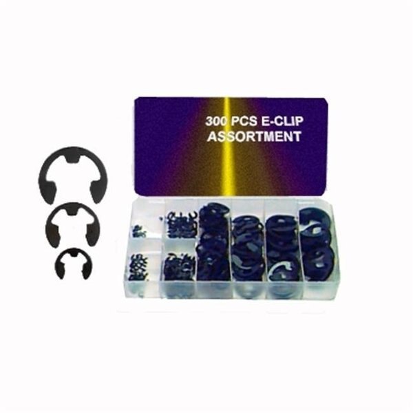 Big Roc Tools ECLIP300 300Pc E-Clip Assortment; 2 x 9 in.