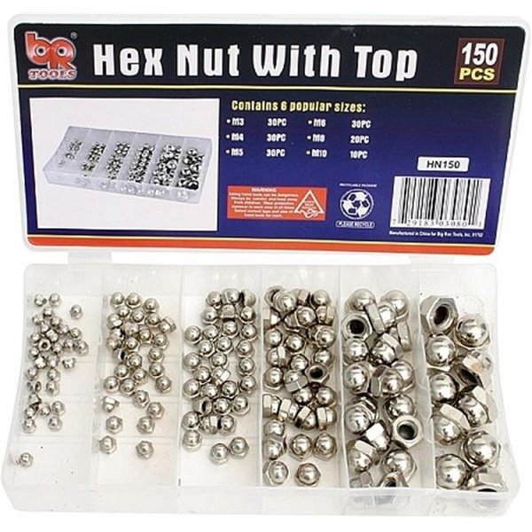 Big Roc Tools HN150 150Pc Hex Nut With Top Assortment