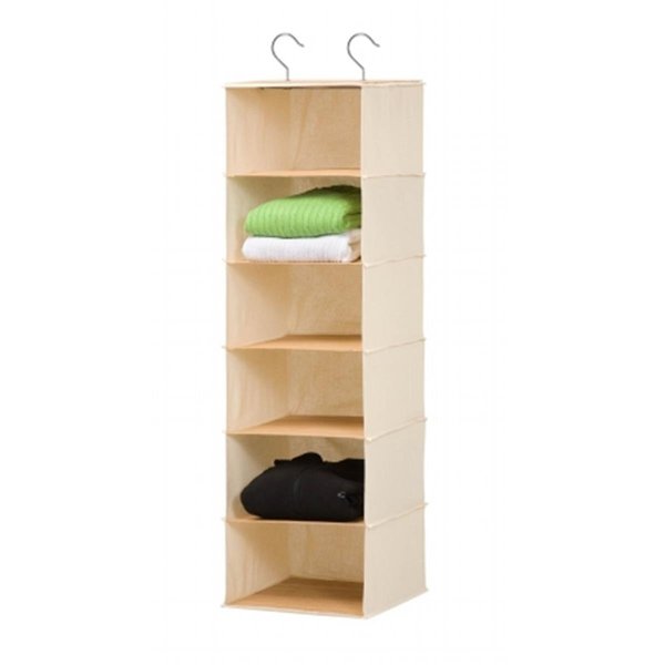 Honey-Can-Do SFT-01003 6 Shelf Bamboo Hanging Organizer