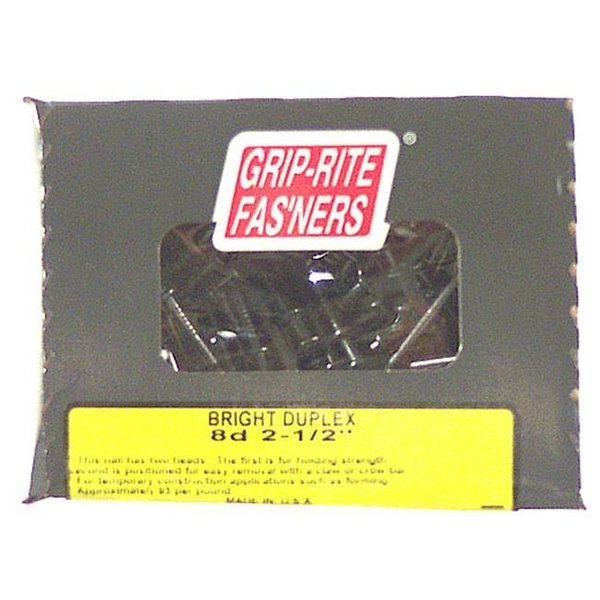 Prime Source  2-.25in. Bright Double-Head Shank Duplex Nail  8DUP5