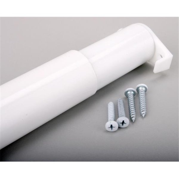 John Sterling Corporation 48in. To 72in. White Adjustable Closet Rod  RP0021-48-72