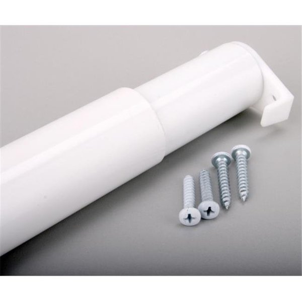 Knape & Vogt RP0021-30-48 30 in. To 48 in. White Adjustable Closet Rod