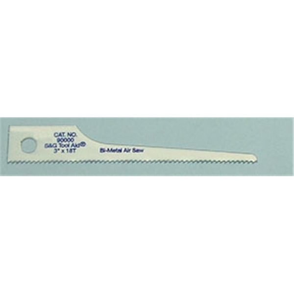 S and G Tool Aid 90000 Air Saw Blades 3 in. Scroll 18Tpi