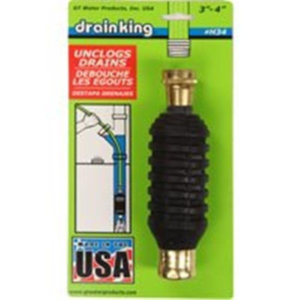 Gt Water Products H34 Drain Open&Cleaner; 0.75 In.