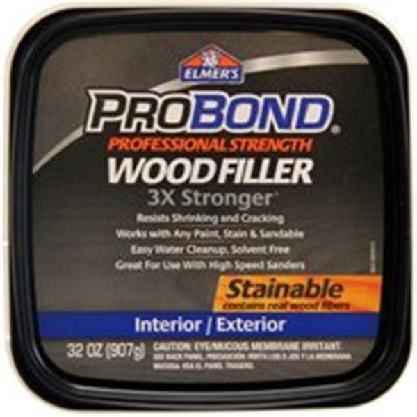 Elmers Products P9892 Probond Wood Filler Stainable; Quart