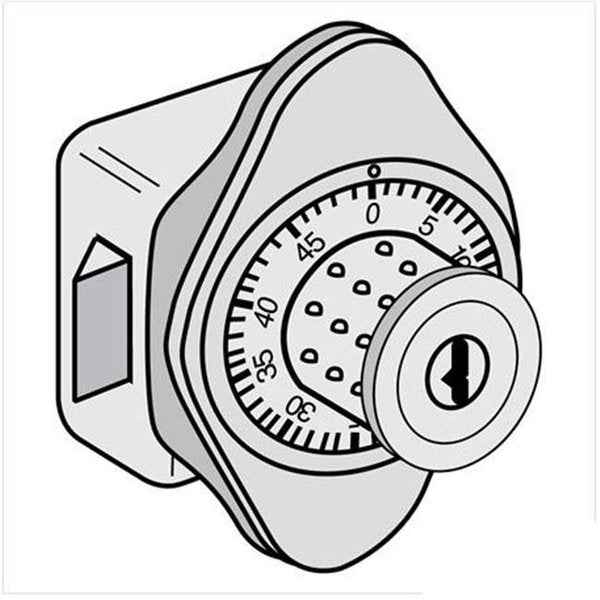 Salsbury Industries 33310 Combination Lock Built-in for Designer Wood Locker Door