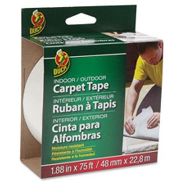 Duck Brand DUC442062 Indoor-Outdoor Carpet Tape; 1-7.8 in. x 75 ft.; White