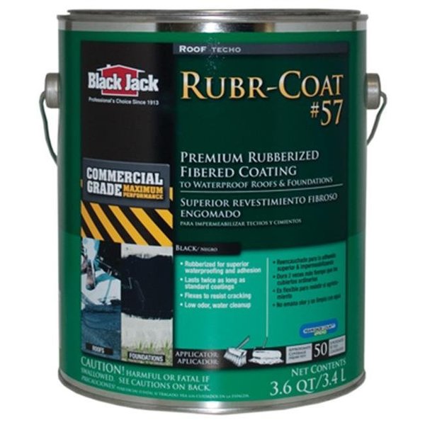 Gardner-Gibson 6080-9-34 Black Jack Pro Series Rubber Seal No.57 Rubberized SBS Roof Coating; 3.6 qt.